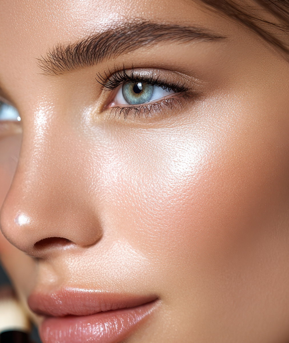 Kobieta po zabiegu makijażu permanentnego