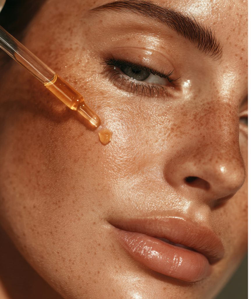 Kobieta po zabiegu poprawiającym problemy z trądzikiem zapalnym